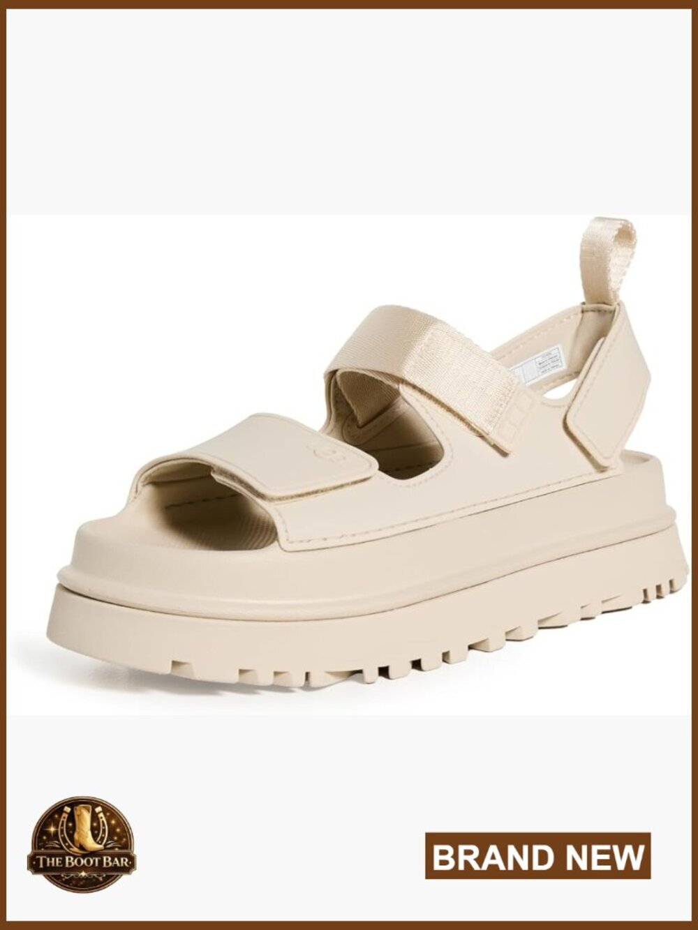 Women's Platform Sandals with Sugar Cane EVA, Hook-and-Loop Closure